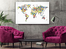 Obraz do pracovne Mapa sveta